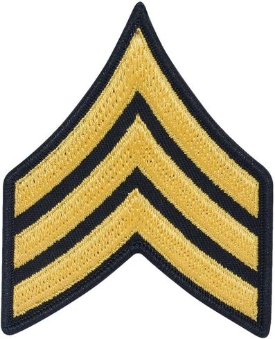 Army Sergeant SGT E5 Cloth Rank for ASU Size Male in Saudi Arabia