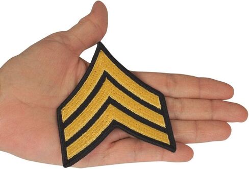 Army Sergeant SGT E5 Cloth Rank for ASU Size Male in Saudi Arabia