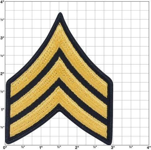Army Sergeant SGT E5 Cloth Rank for ASU Size Male in Saudi Arabia