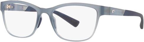 Costa Del Mar Women's 6A8007V Ocean Ridge 210 Cat Eye Prescription Eyewear Frames, Shiny Crystal Sky Blue/Demo Lens, 53 mm in Saudi Arabia