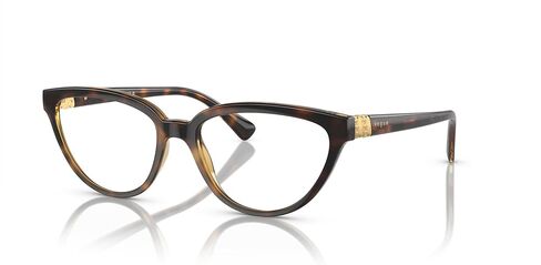 Vogue Eyewear Women's O5517B Cat Eye Prescription Eyewear Frames, Dark Havana/Demo Lens, 54 mm in Saudi Arabia