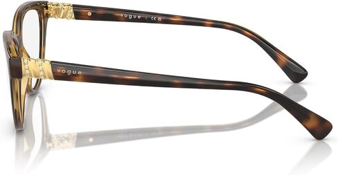 Vogue Eyewear Women's O5517B Cat Eye Prescription Eyewear Frames, Dark Havana/Demo Lens, 54 mm in Saudi Arabia