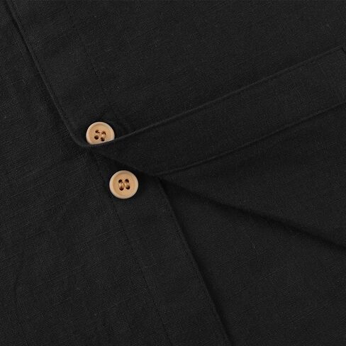 قميص Spring&Gege للأولاد بأكمام طويلة وتصميم كتان بأزرار سفلية (4-14 سنة) in Kuwait