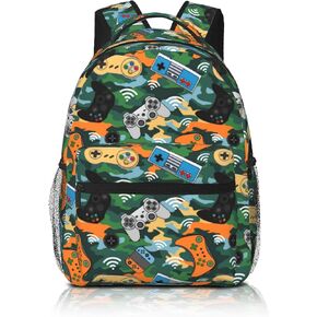 Gamer Backpack for Boys Gaming Laptop Backpack Game Daypack Travel School Bag Gift for Teens Game Lovers