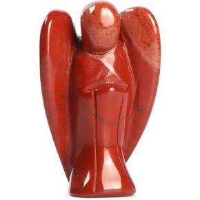 Artistone 2" Opalite Crystal Guardian Angel Statue Healing Crystals Natural Gemstones and Crystals Pocket Angel Figurines Stone with Gift Box