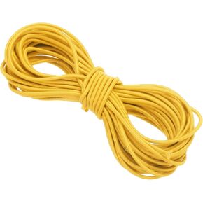PATIKIL 109 Yards Elastic Cord Heavy Stretch String Rope 2mm Yellow for Crafting DIY Sewing Hook Straps Camping Tie Down Strap