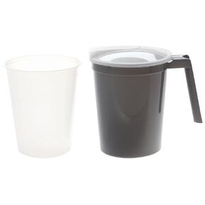 Medline DYK100CMPLS Shrink Wrapped Water Pitcher and Plastic Liner (Pack of 40)