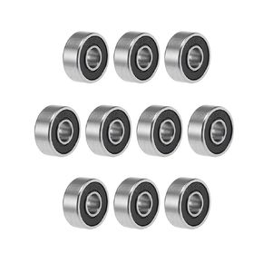 uxcell R3-2RS Deep Groove Ball Bearings 3/16" x 1/2" x 10/51" Double Sealed Chrome Steel P6(ABEC3) 10pcs
