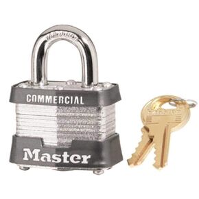 Master Lock 3D Outdoor Padlock with Key, 1 Pack, Silver