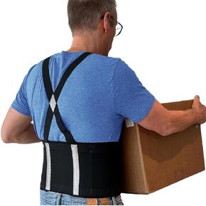 Back Brace for Men and Women Lifting at Work | Lower Back Pain Relief From Herniated Disc, Sciatica, Scoliosis| Lumbar Support Belt w/Adjustable Straps (XL)