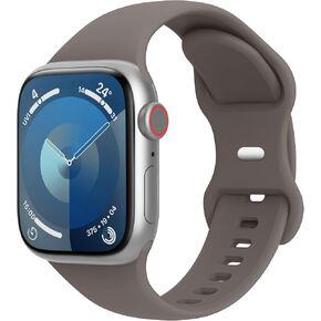 Sport Bands Compatible with Apple Watch Band 40mm 41mm 38mm 42mm 44mm 45mm 49mm Women Men,Soft Silicone Strap for iWatch Series Ultra 9 8 7 6 5 4 3 2 1 SE Starlight