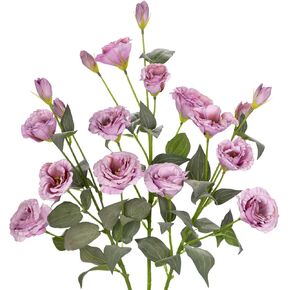 34.5 بوصة زهور اصطناعية أرجوانية حريرية وهمية 3 قطع زهور يوستوما ليسيانثوس مع فرع ترتيب زهور صناعية طويل الجذع مع 4 رؤوس DIY لحفلات الزفاف المركزية باقة ديكور المنزل in Kuwait