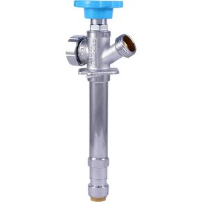 SharkBite 12 Inch Frost Free Sillcock, 1/2 x 3/4 Inch MHT, Push to Connect Brass Plumbing Fitting, PEX Pipe, Copper, CPVC, PE-RT, HDPE, 24636LF