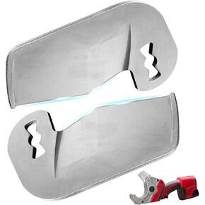 2Pack 48-44-0405 M12 Replacement Shear Blade Compatible with Milwaukee, PVC Plastic Pipe Replaceable Blade for 2470-20, 2470-21 Shear Tool, Cuts PVC, ABS, CPVC, PEX Tubing Rubber Hose