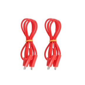Alligator Clips Wires Test Leads, Dual Ended Crocodile Wire Jumper Cables Heavy Duty Wire for Electrical Testing,1m Red 1500V 10A 2PCS