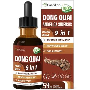 Herbal Tincture, Extract with Dong Quai, for Hormone Harmony, Menopause Relief & PMS Support. 2 oz in Kuwait
