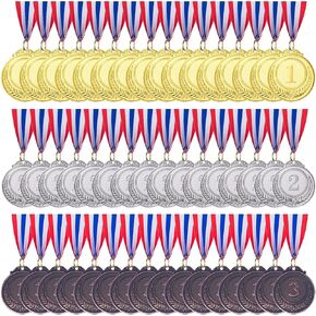 48 Pieces Gold Silver Bronze Award Medals-Winner Medals Gold Silver Bronze Prizes for Competitions, Party, 2 Inches
