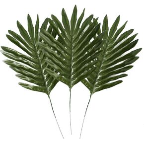 Artificial Palm Leaves 20Pcs Fake Simulate Tropical Palm Leaves Party Decoration for Home Kitchen Table Decor