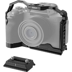 SIRUI A6700 Camera Cage with HDMI Cable Clamp, Full Cage for Sony Alpha 6700 with Integrated Arca-Swiss QR Plate, Cold Shoe Mount, 1/4'' Threaded and 3/8'' Arri Locating Threaded Holes, SC-A6700