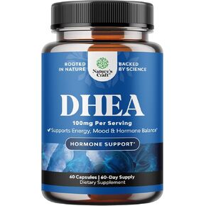 DHEA 100mg for Men and Women - Vegan High Strength DHEA Supplement for Women & Men for Enhanced Energy and Hormone Balance for Women & Men - Men and Womens Hormone Balance Supplement (6 Month Supply)