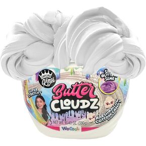 COMPOUND KINGS Fluffy Butter Cloudz Compound Bucket for Girls & Boys | Sensory Toys | Non-Toxic & Non-Sticky | Stress Relieving Tactile | (Bright Blueberry)