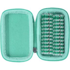 khanka Hard Carrying Case Replacement for Speks Geode Magnetic Fidget Sphere - Pentagons 12-Piece Set - Slate, Holds 24 pieces Magnetic Fidget Sphere, Case Only (Blue)