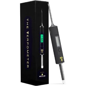 The Terpometer Digital Thermometer - Thermometer Tool Calibrated for Quartz, Ceramic & Titanium Surface - Mini Thermal Heat Temperature Contact Tool