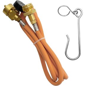 Self-Ignition Propane Soldering Torch Mapp Gas Welding Torch with Brass Head，Adjustable Swirl Flame Trigger one-touch Ignition, 5ft Hose
