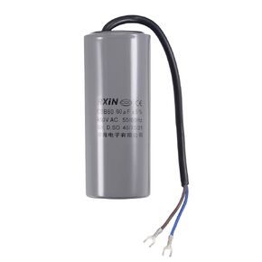 uxcell CBB60 Run Capacitor 60uF 450V AC 2 Wires 50/60Hz Cylinder 123x50mm with Terminal for Air Compressor Water Pump Motor