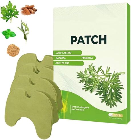 10PCS Knee Patches,Natural Wormwood Extract Sticker for Knee,Neck,Hand,Shoulder,Back,Herbal Patches for Knee Patch in Saudi Arabia
