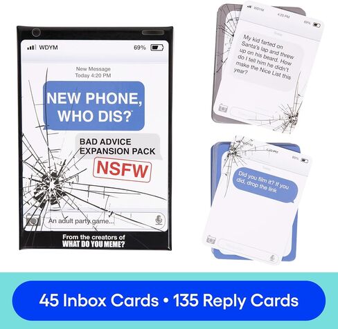 WHAT DO YOU MEME? New Phone, Who Dis? Expansion Pack - Designed to be Added to New Phone, Who Dis? Core Game in Saudi Arabia