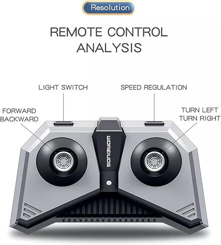 WOAEIUOS 2.4G سيارة التحكم عن بعد RC لكرة القدم أحذية كرة القدم سيارة مع أضواء LED ألعاب تعليمية تفاعلية للأطفال (مجموعة من سيارتين باللون البرتقالي والأزرق) in Kuwait