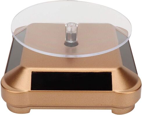 Zyyini 360 Degree Turntable Solar Power Battery, Rotating Display Stand Display StandsHome Décor Accents in Saudi Arabia