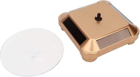 Zyyini 360 Degree Turntable Solar Power Battery, Rotating Display Stand Display StandsHome Décor Accents in Saudi Arabia
