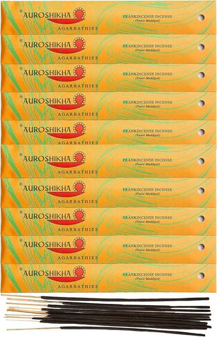 Auroshikha Marbling Frankincense Incense 10 Sticks (10 Pack - Total of 100 gram) in Saudi Arabia