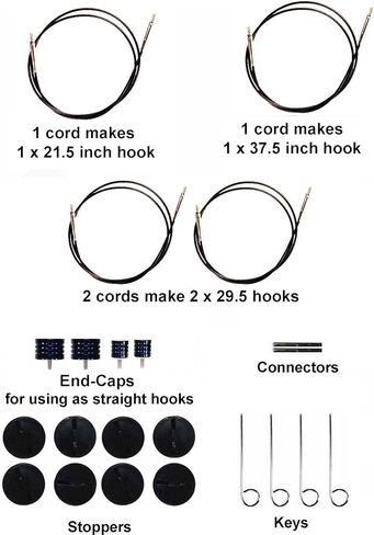 Lykke Driftwood 6-Inch (15cm) Interchangeable Crochet Hook Set Birchwood Set US E4, F5, G6, 7, H8, I9, J10, K10.5, L11, M13, N15, P16 Includes Grey Denim Case Bundled with 1 Artsiga Crafts Project Bag in Kuwait