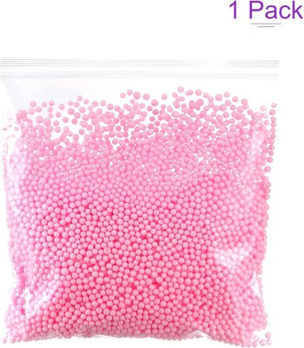 DMiotech 1 Pack 0.1-in Foam Beads Ball Polystyrene Round Foam Ball Red for DIY Crafts, Arts, Party Decoration in Kuwait