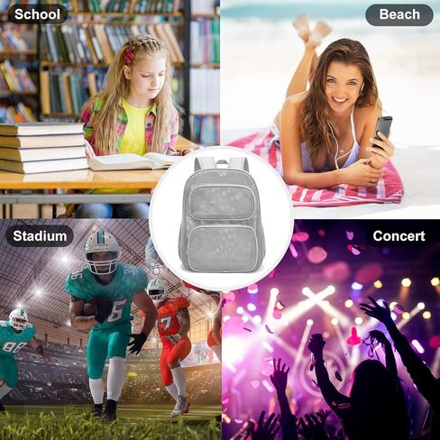 Mesh Backpack for School, Heavy Duty Girls Boys Mesh Bookbag School Bag for Adults Kids Swimming Beach Fitness Sport (Green) in Kuwait