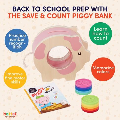 Battat Education – Balance Scale for Kids – Math Toys – Kids Math Games – Counting Toys – 3 Years + – Penguin Math Balance in Kuwait