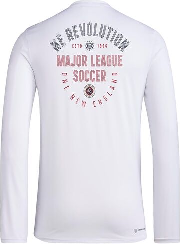 adidas Men's New England Revolution Long Sleeve Pre-Game T-Shirt in Saudi Arabia
