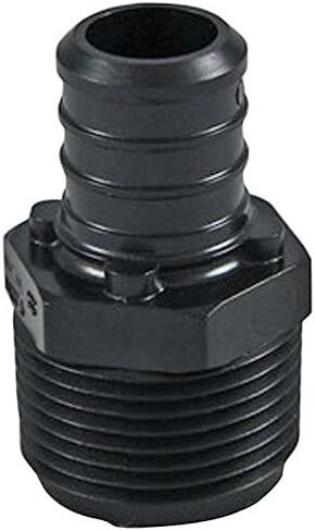 SharkBite 1/2 x 1/2 Inch MNPT Poly Crimp Adapter, Pack of 5, PEX Pipe, PE-RT, UP120A5 in Saudi Arabia