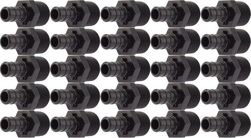 SharkBite 1/2 x 1/2 Inch MNPT Poly Crimp Adapter, Pack of 5, PEX Pipe, PE-RT, UP120A5 in Saudi Arabia