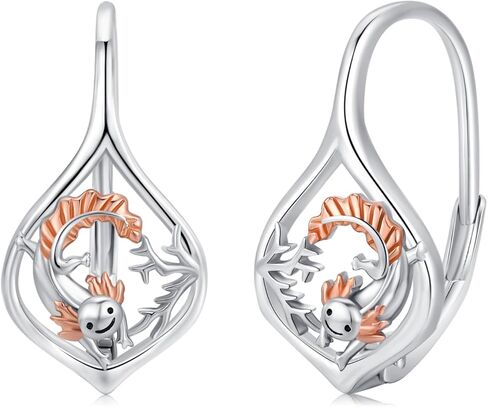 Dog Paw Print Earrings for Women 925 Sterling Silver Dog Bone Earrings Animal Dog Pet Drop Dangle Leverback Earrings Cat Dog Paw Print Jewelry for Women Girls, Sterling Silver, sterling silver in Kuwait