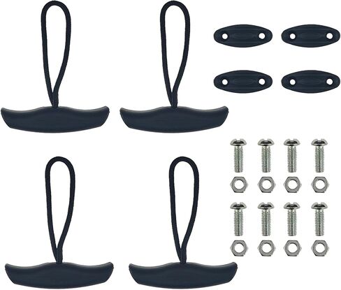 2/4/8 Pack Kayak Handles Replacement Kayak Accessories with Cord and Pad Eyes Screws in Kuwait