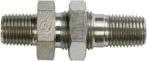 Brennan Industries 2708-LN-08-08 تركيب أنبوب حاجز فولاذي مستقيم مع صامولة قفل، 1/2"-14 NPTF x 1/2"-14 NPTF x 5/8"-14 خيط BSPP، 1/2" ذكر NPTF x 1/2" ذكر NPTF in Saudi Arabia