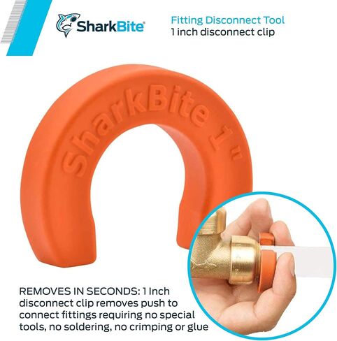 SharkBite 1/2 Inch Disconnect Clip for Push to Connect Brass Plumbing Fittings, U710A in Saudi Arabia