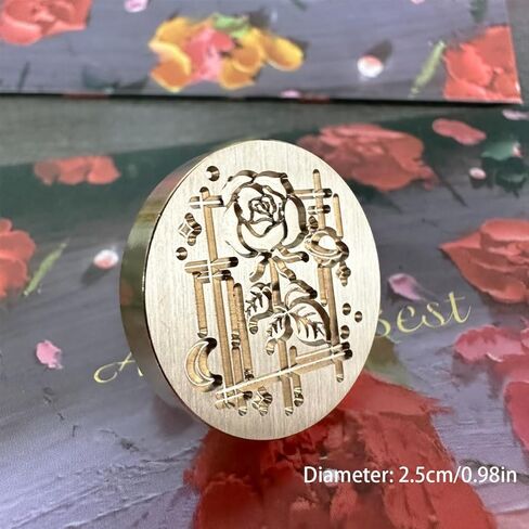 YOKIOU 3 قطع ختم الشمع الوردي ختم الرأس استبدال الرجعية العتيقة ختم الشمع سكرابوكينغ طوابع رئيس لدعوات حفل زفاف هدية فكرة الديكور in Kuwait