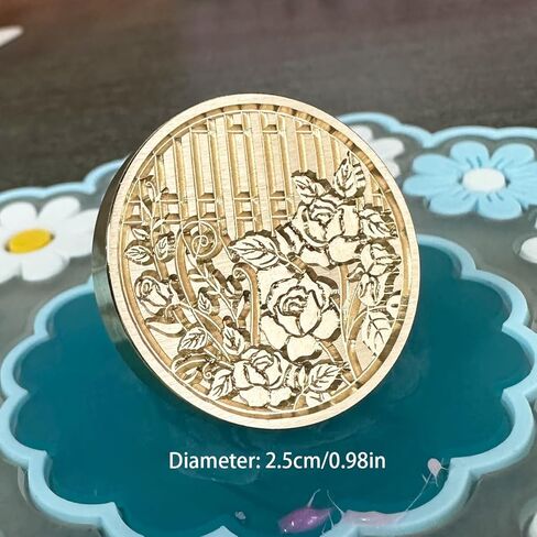 YOKIOU 3 قطع ختم الشمع الوردي ختم الرأس استبدال الرجعية العتيقة ختم الشمع سكرابوكينغ طوابع رئيس لدعوات حفل زفاف هدية فكرة الديكور in Kuwait