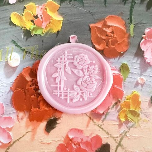 YOKIOU 3 قطع ختم الشمع الوردي ختم الرأس استبدال الرجعية العتيقة ختم الشمع سكرابوكينغ طوابع رئيس لدعوات حفل زفاف هدية فكرة الديكور in Kuwait