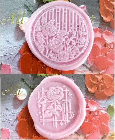 YOKIOU 3 قطع ختم الشمع الوردي ختم الرأس استبدال الرجعية العتيقة ختم الشمع سكرابوكينغ طوابع رئيس لدعوات حفل زفاف هدية فكرة الديكور in Kuwait